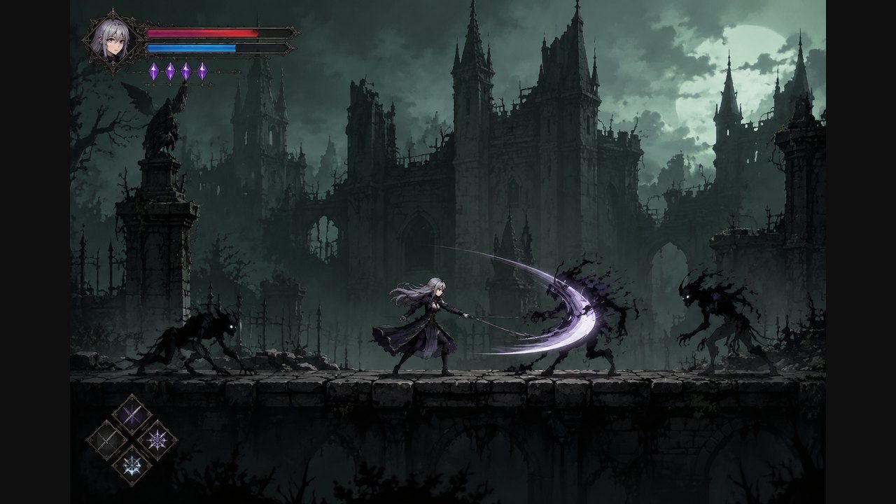 哥特少女勇闯恶魔城2 探索场景 内容截图 3
